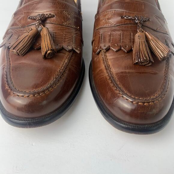 Johnston & Murphy Brown Leather Tassel Loafers main image 5